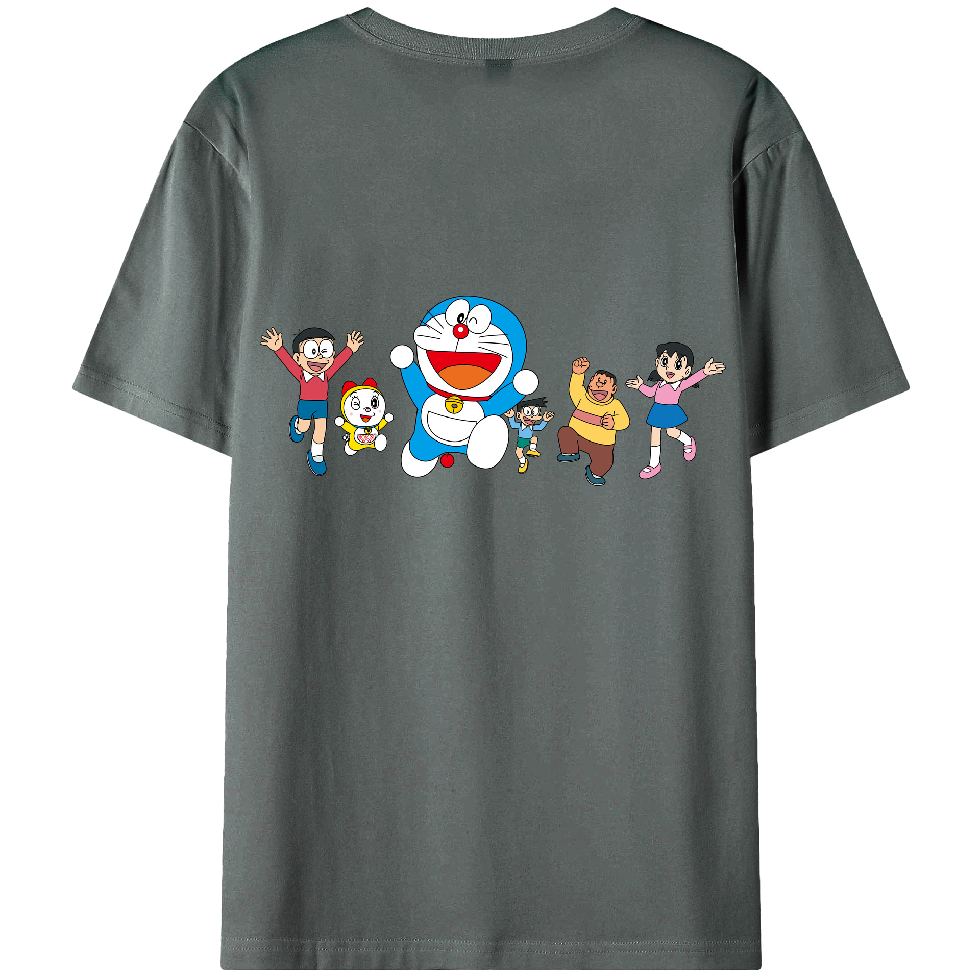 （画像用） ドラえもん 骨川 スネ夫 Doraemon Honekawa Suneo 綿100％ メンズ半袖Tシャツ（バックプリント） 通気性